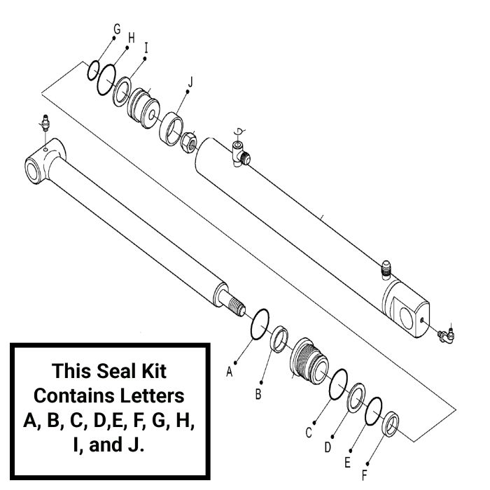 Boom Cylinder Seal Kit for Kubota Front Loader