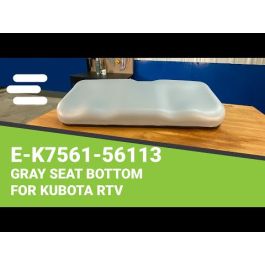 E-K7561-56113 DirectFit™ Gray Seat Bottom Cushion for Kubota RTV RTV900G RTV900W RTV900T5-H / T2, RTV900R-SD/R-SDL RTV900T 