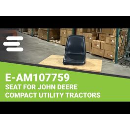 Seat, Black for John Deere Compact Utility Tractors